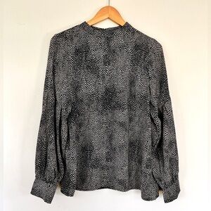 Fransa Balloon Sleeve Blouse